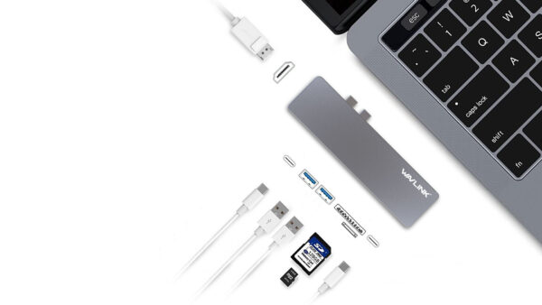 Docking Station Wavlink WL-UHP3405M Mini Dock for MacBook