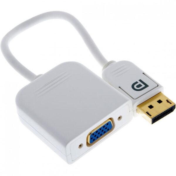 VCOM Cable Display Port M/VGA F White 0.15m