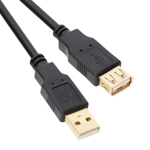 VCOM Cable USB Extension 3M USB AM/AF 2.0V Black