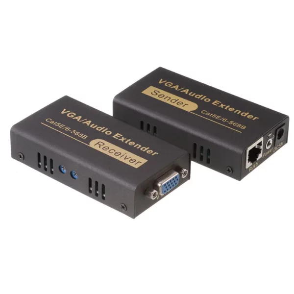 VCOM VGA Extender RJ45 CAT5E/6 100m Metal