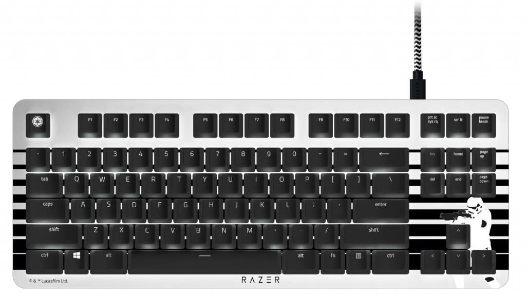 White Razor Silent Keyboard Razer BlackWidow Lite Silent Mechanical Keyboard – Stormtrooper ...