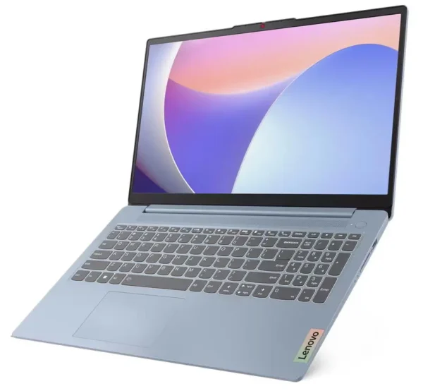 Lenovo IdeaPad Slim 3 15IRH8 laptop with Intel Core i7-13620H, 16GB DDR5 RAM, 512GB NVMe SSD, 15.6-inch FHD display, and Intel UHD graphics.