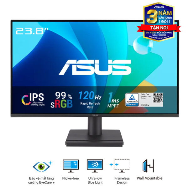 VA249HG  (3 YEARS WARRANTY)	ASUS VA249HG  BK/1MS(MPRT)/EU//DSUB+HDMI/120HZ/FHD/IPS/FRAMELESS